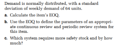 Your firm uses a periodic review system for all