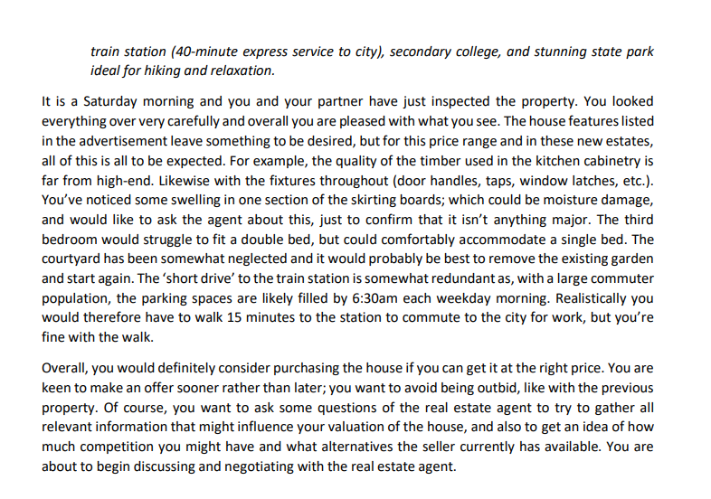 Ethics and trust in negotiations in this case