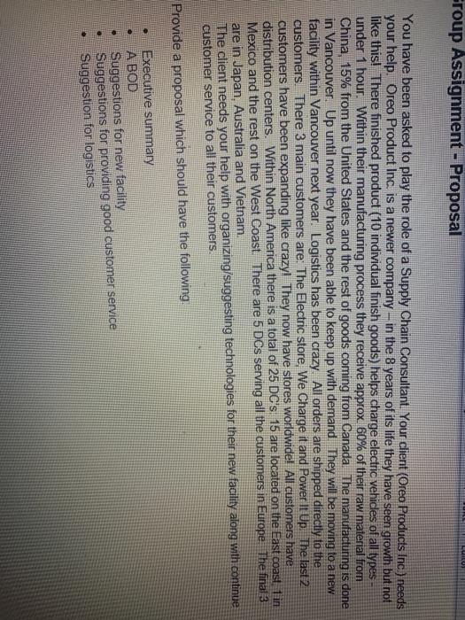 A BOD and suggestions for new facility Eroup