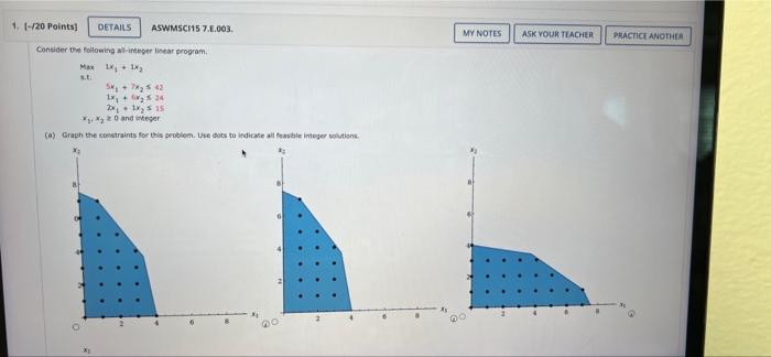 Hi! Please signify ALL answers legibly so I can