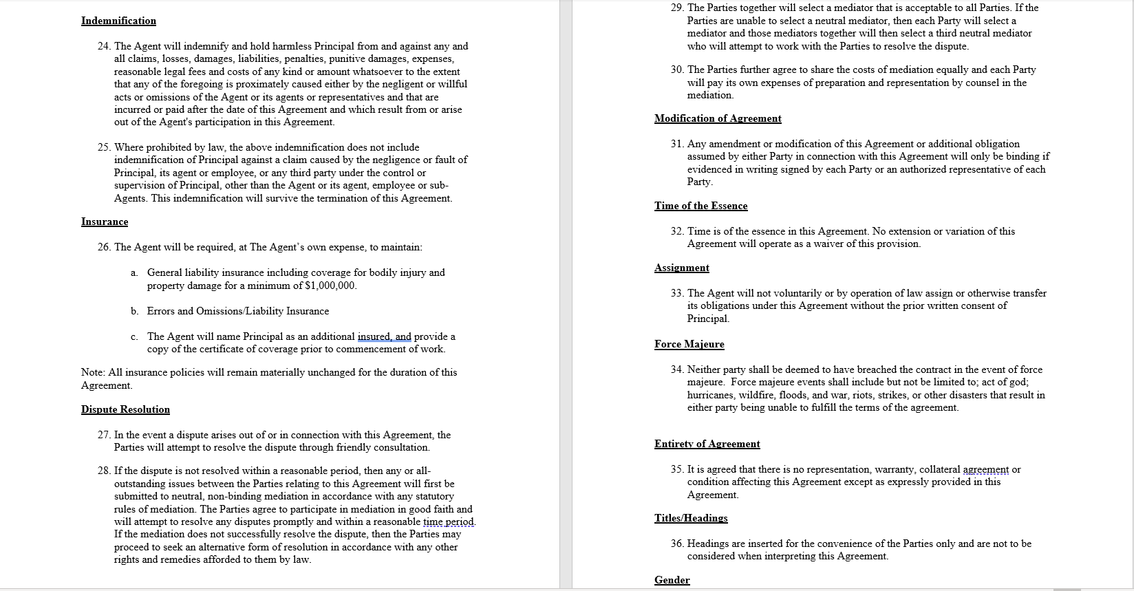 Can i get help on how to read a contract for this