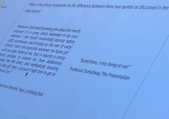 What is the primary motivation for the difference