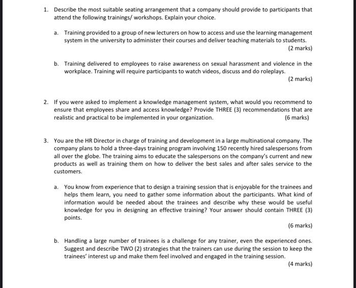 PLEASE ANSWER MY QUESTION NO 1,2,3 1. Describe