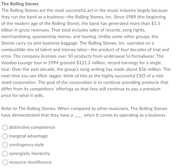 The Rolling Stones The Rolling Stones are the