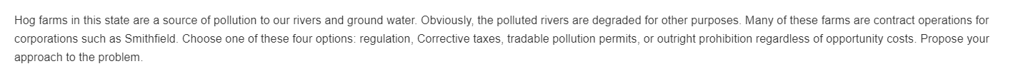 Hog farms in this state are a source of pollution