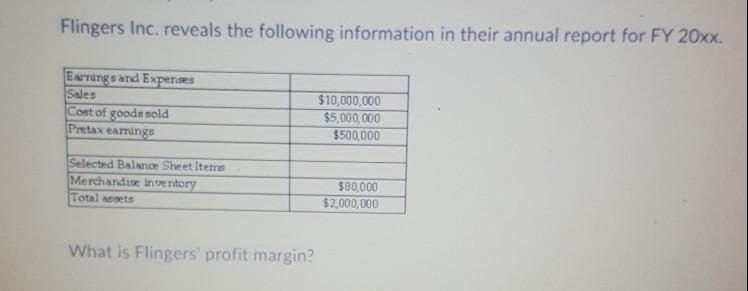 Flingers Inc. reveals the following information