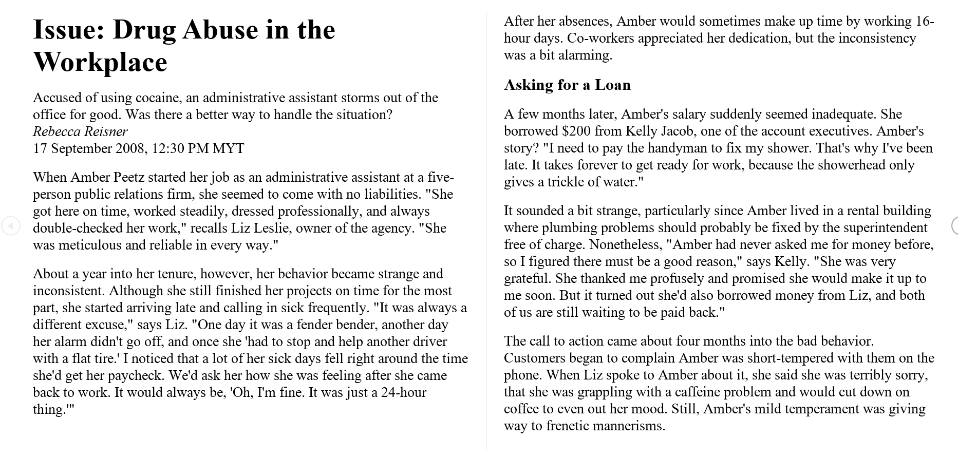 Bathroom Confrontation The final straw was one