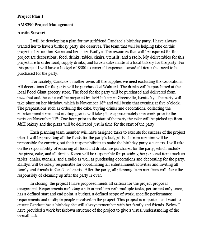 I was told that my Linear Responsibility Chart