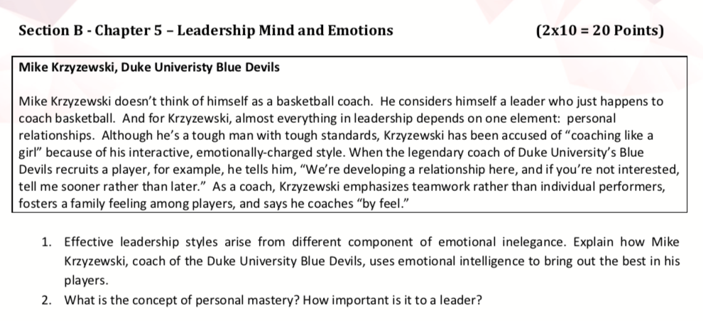 May you please solve it clear? Section B -