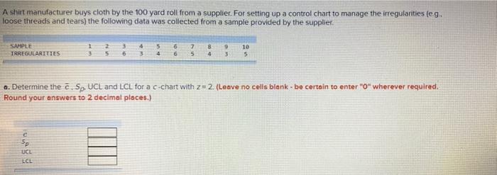 Parts A&B Please Chart and Full Question In