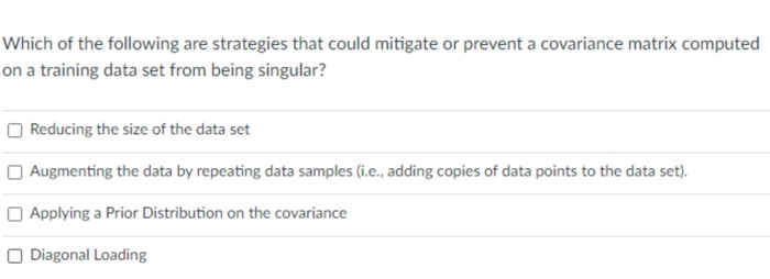 Which of the following are strategies that could