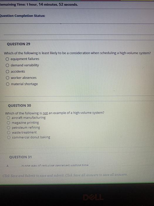 Remaining Time: 1 hour, 14 minutes. 52 seconds