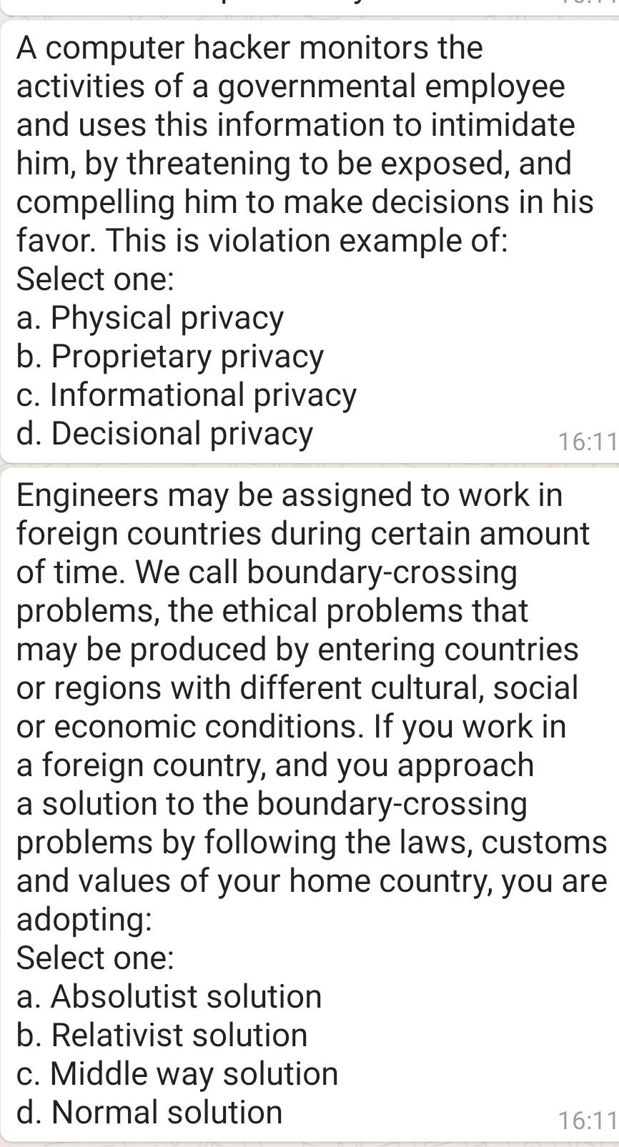 engineering ethics A computer hacker monitors the