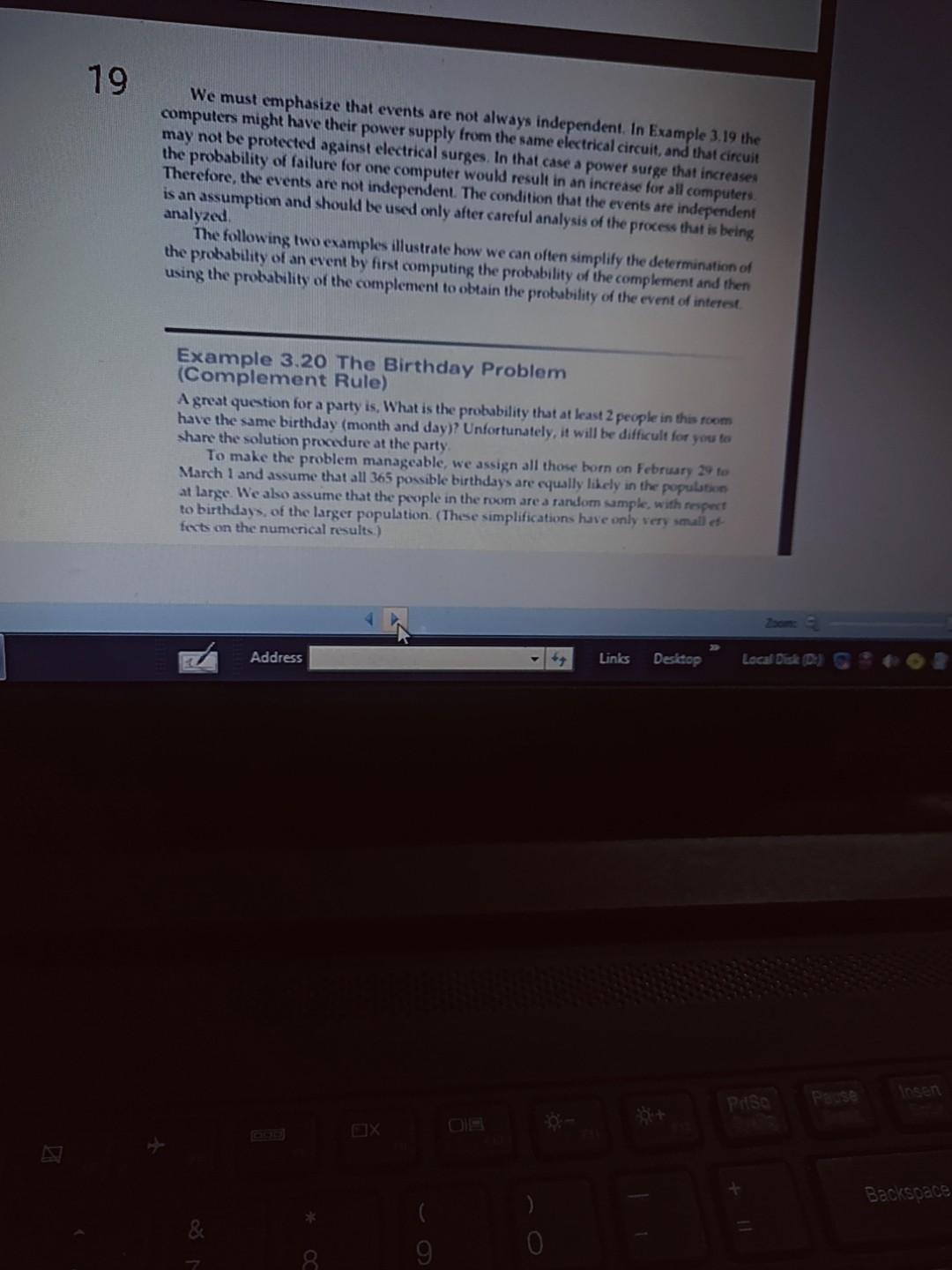 19 We must emphasize that events are not always