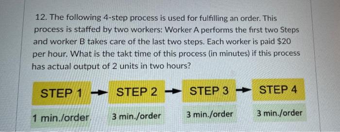 18. Assume the following process is used in