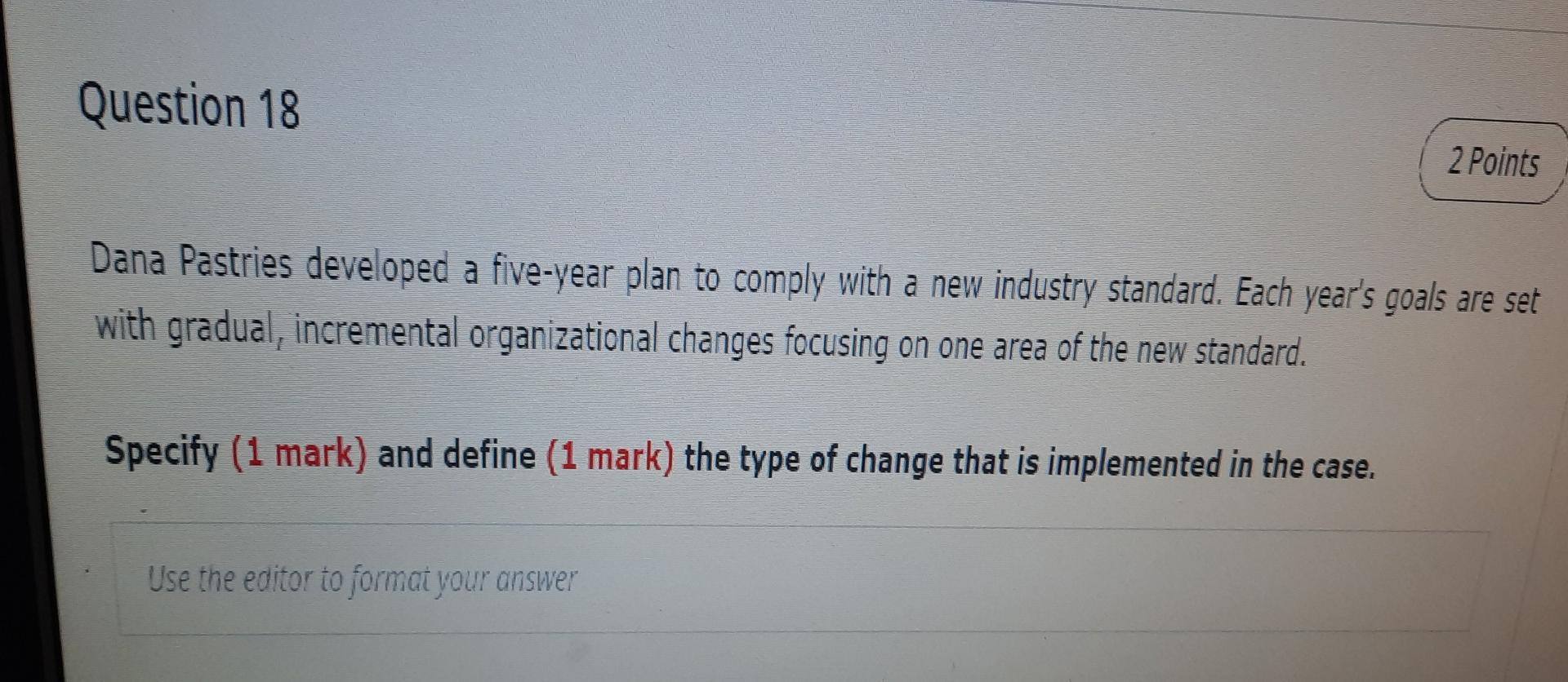 q18 plz ,write short answer , must be short