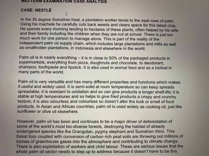 MIN ION CASE ANALYSIS CASE: NESTL I In the 35