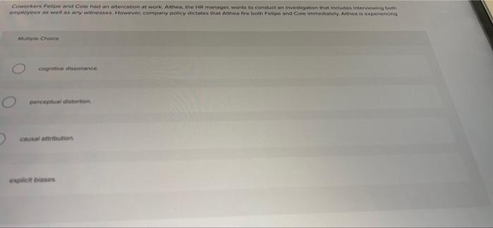 Coworkers Felpe and Cole had any action at work.