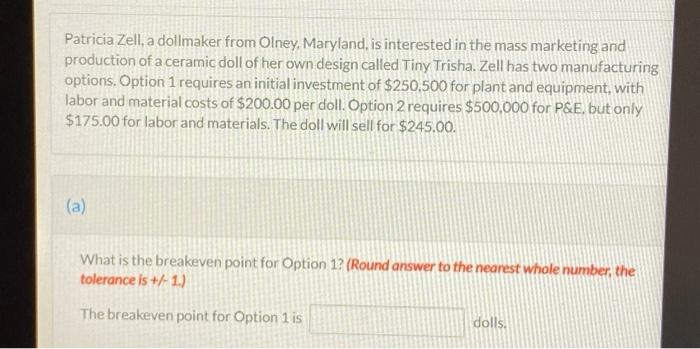 Patricia Zell, a dollmaker from Olney, Maryland,