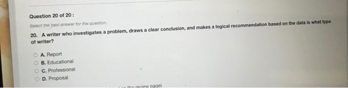 16. What's an important rule to remember when