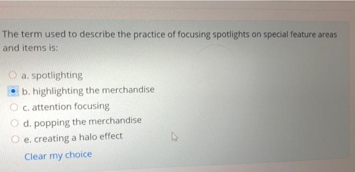 The term used to describe the practice of