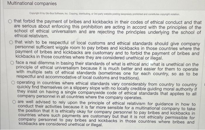 Multinational companies Copyright by Glo Bus