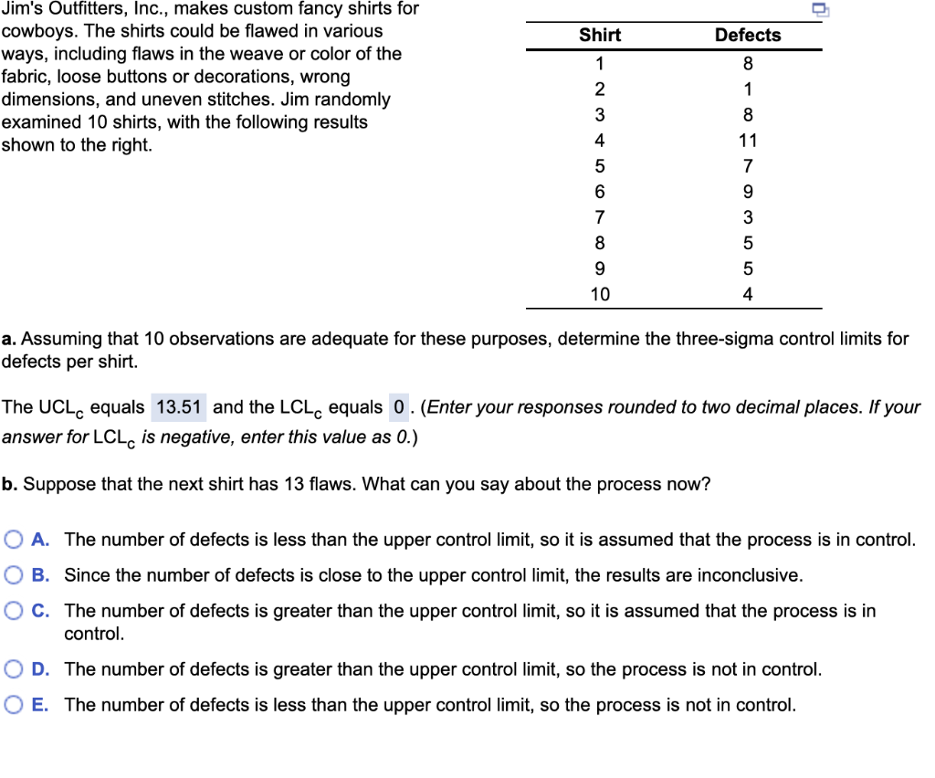 May i know what is the answer for part b? Shirt