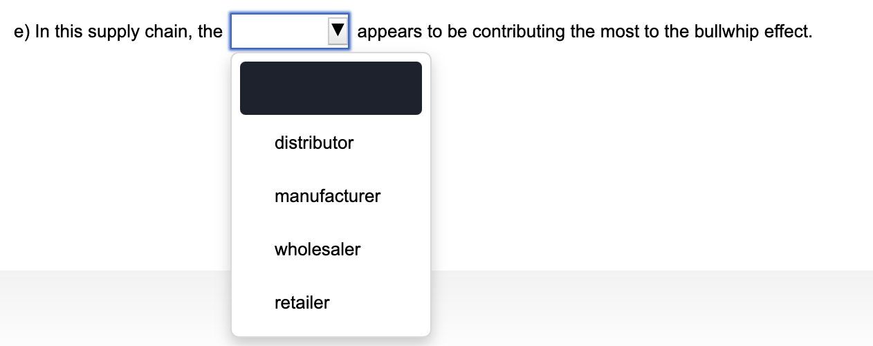 Consider the supply chain illustrated below: