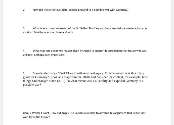 Name: 1. In 1890, Germany and England enjoyed