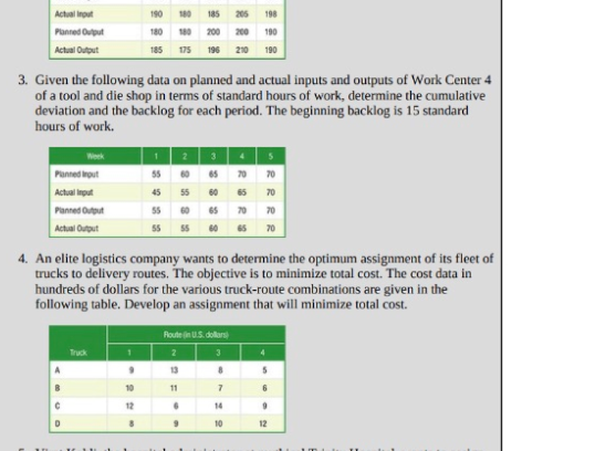 Please answer #4 in excel format with the
