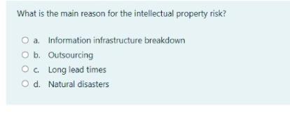 What is the main reason for the intellectual