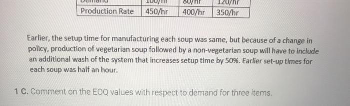 A company ABC manufactures three kinds of soup in