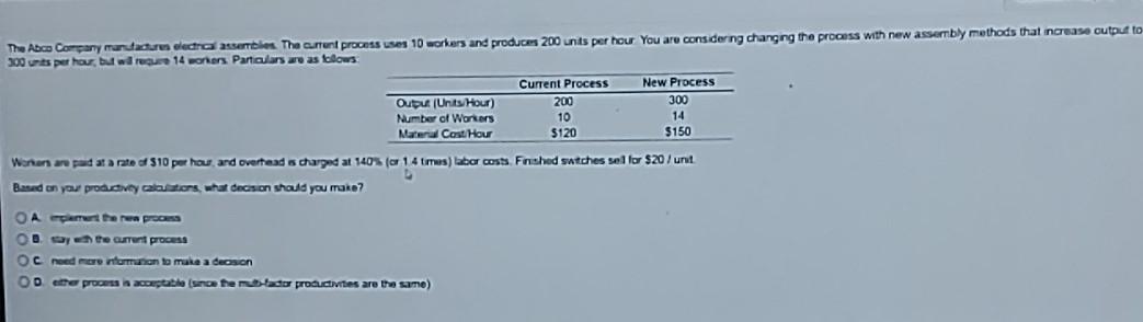 The Abc Company mandate decreassemblies The
