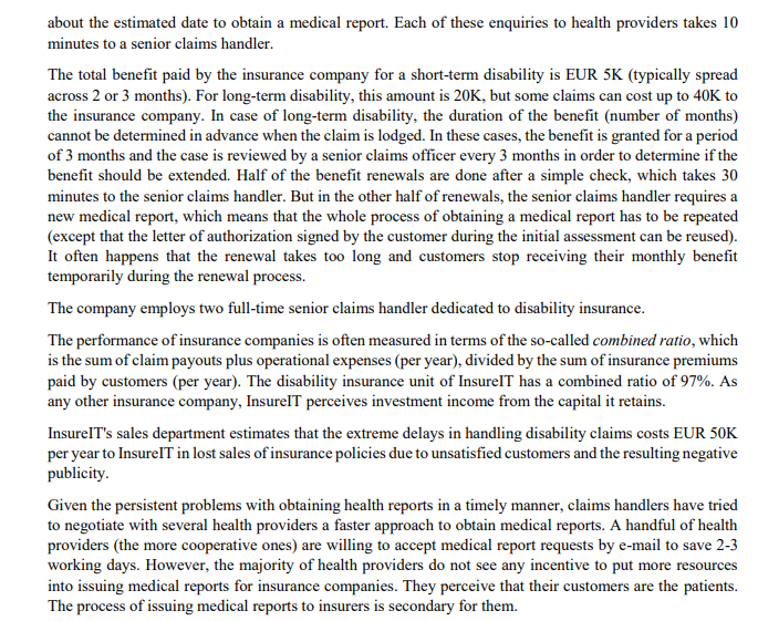 2- Scenario: Disability Insurance Claims Handling
