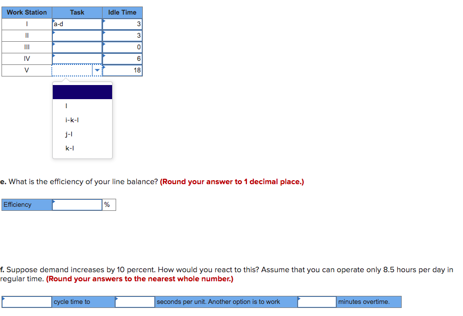 An assembly line is to be designed to operate 8.5