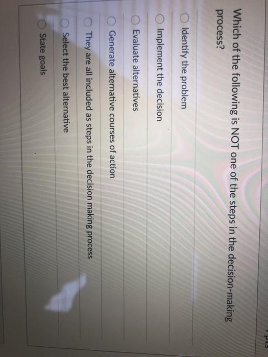 1. Goals that are addressed to front line