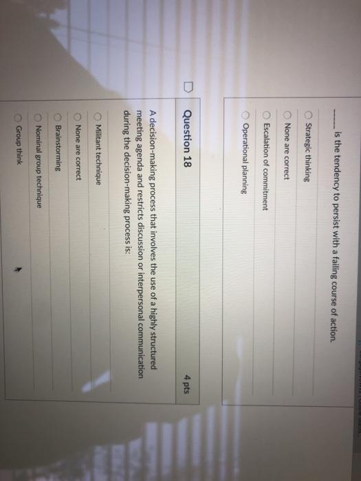 1. Goals that are addressed to front line