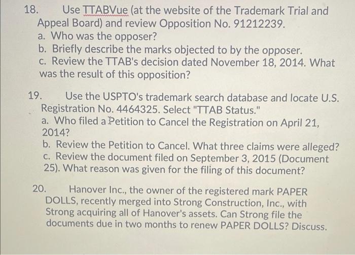 not sure how to find these b. Access the TSDR
