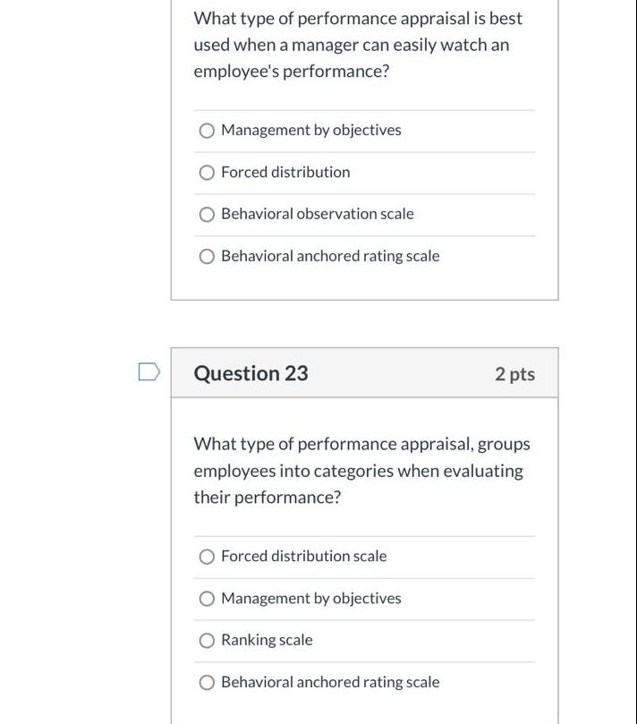 What type of performance appraisal is best used