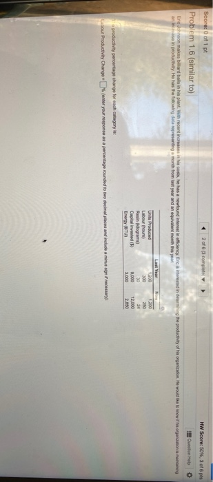 Score: 0 of 1 pt 2 of 63 complete HW Score: 50%,