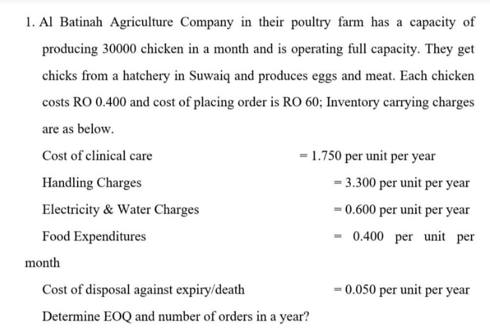1. Al Batinah Agriculture Company in their