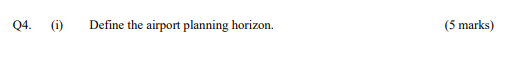 SUBJECT NAME : AIRPORT MANAGEMENT Q4. (1) Define