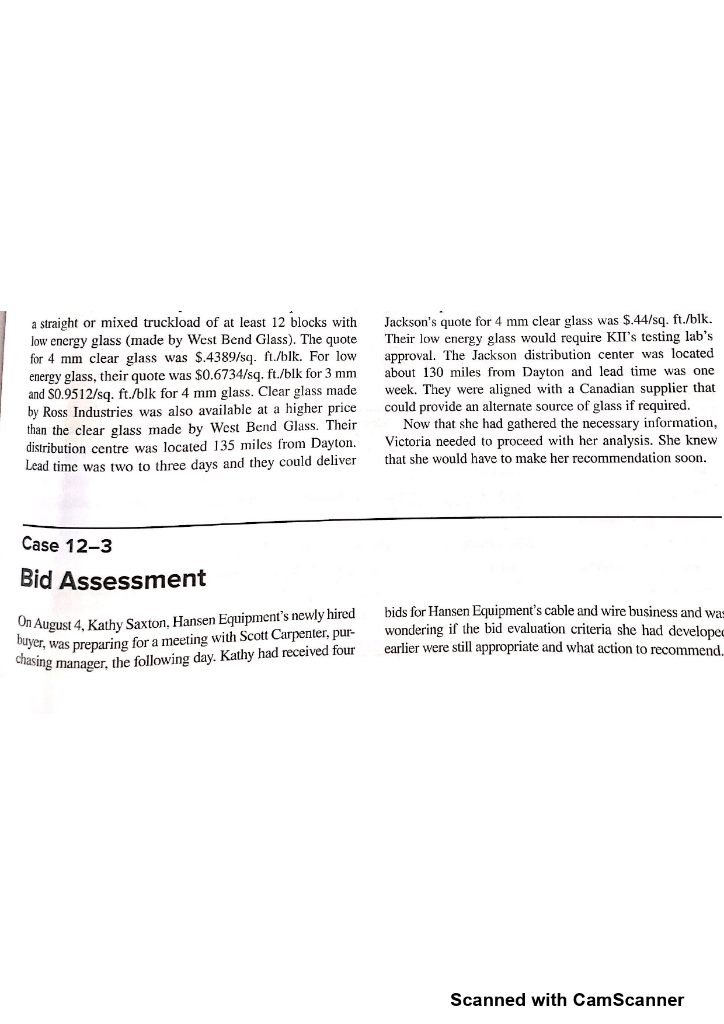 Case12-3 As Kathy Saxton, what is your analysis