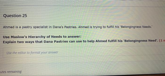 Question 24 Reem, a pastry maker, continuously
