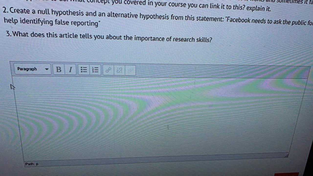 lag question 14 Please read the following article