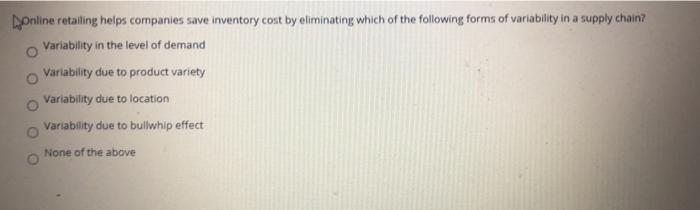 online retailing helps companies save inventory