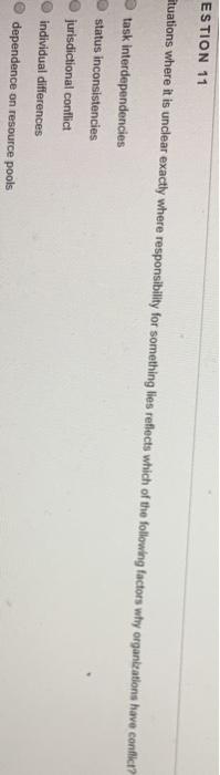 ESTION 11 atuations where it is unclear exactly