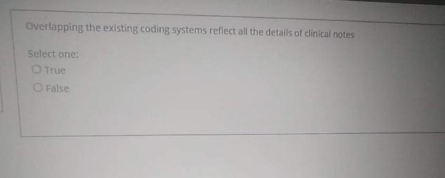 Overlapping the existing coding systems reflect