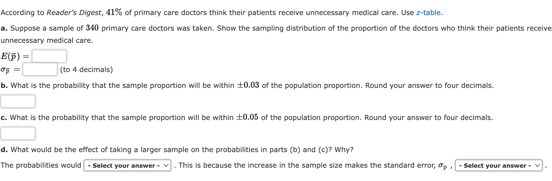 According to Reader's Digest, 41% of primary care