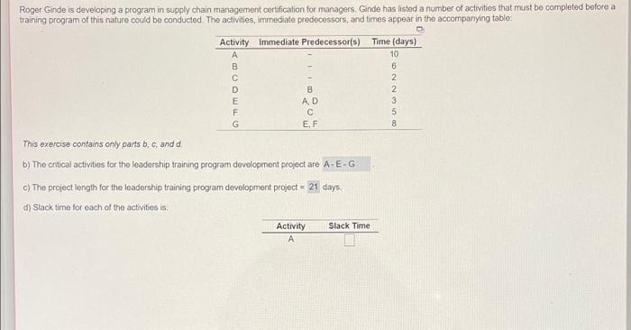 plz help Roger Ginde is developing a program in